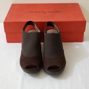 Donald J Pliner Mynne Peep Toe Wedge 6